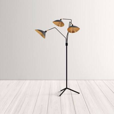 Corrigan Studio Las Vegas 69.5x22 Tree Floor Lamp Color: Black