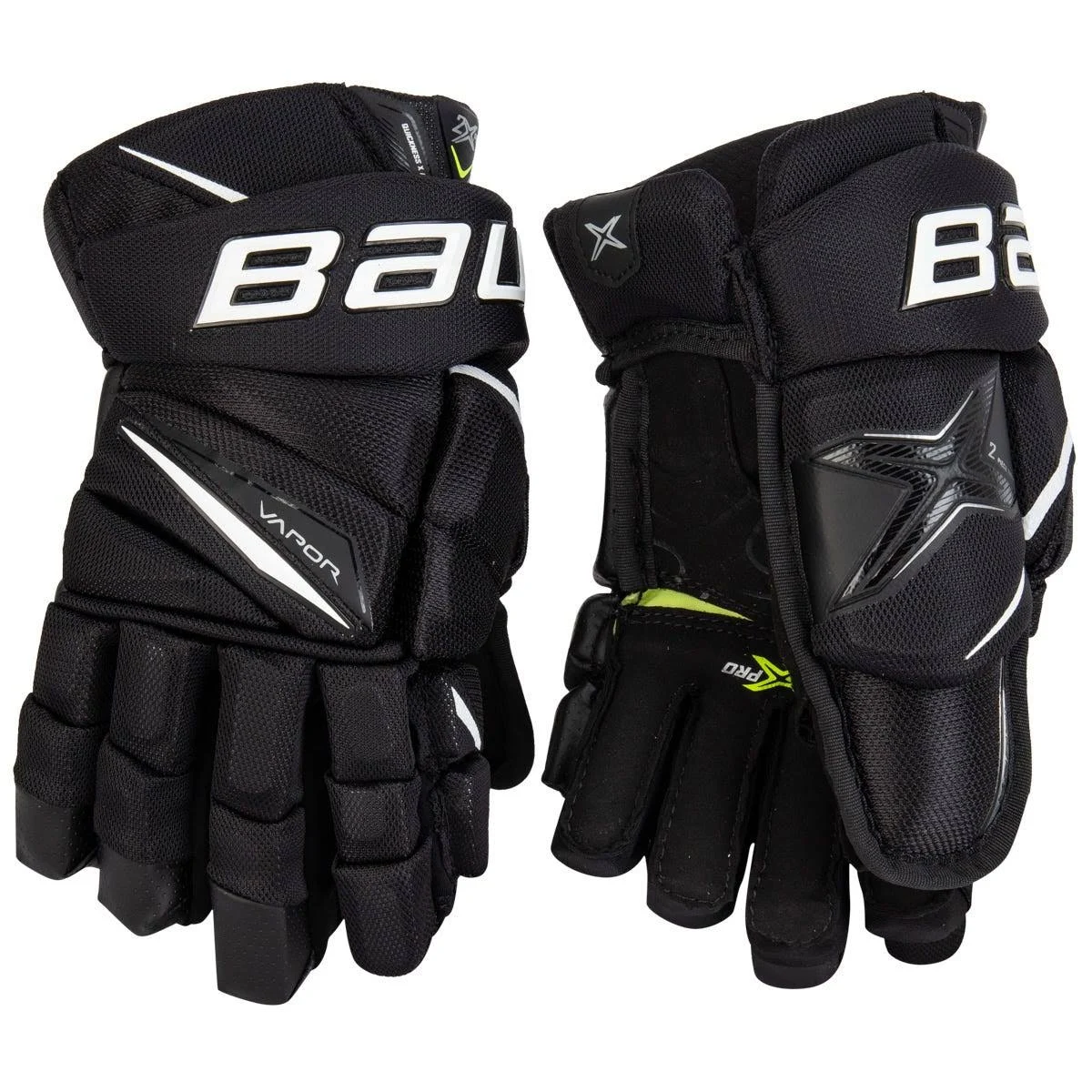 Bauer Vapor 2x Pro Hockey Gloves - Junior - Black/White - 10.0x22