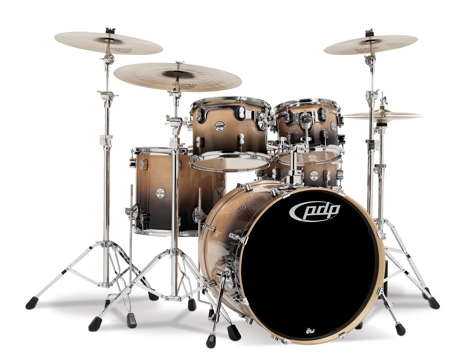 PDP Concept Birch 5-Piece Shell Pack - Natural to Charcoal Fade