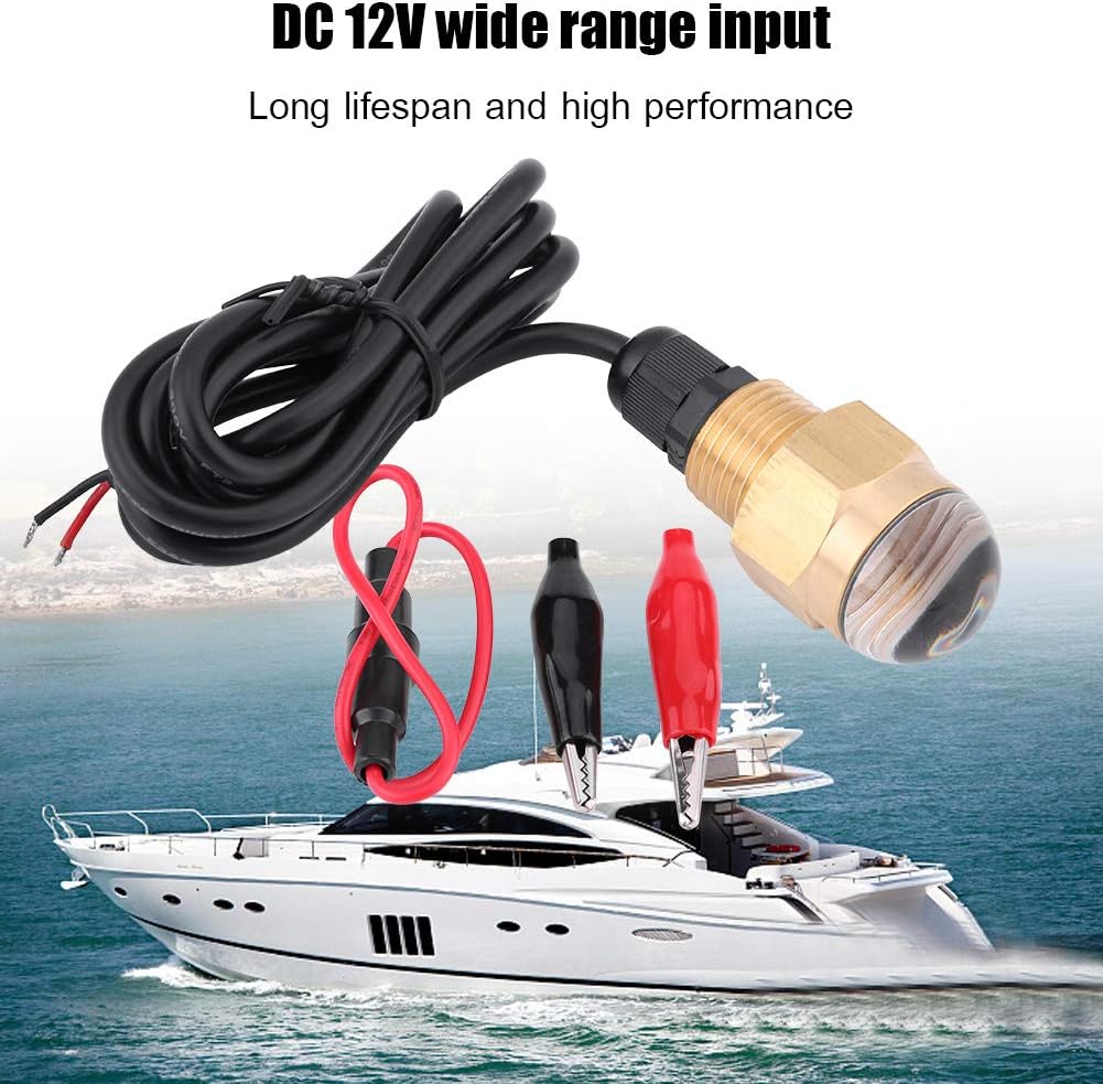 LED Boat Drain Plug Light, 12W 1/2