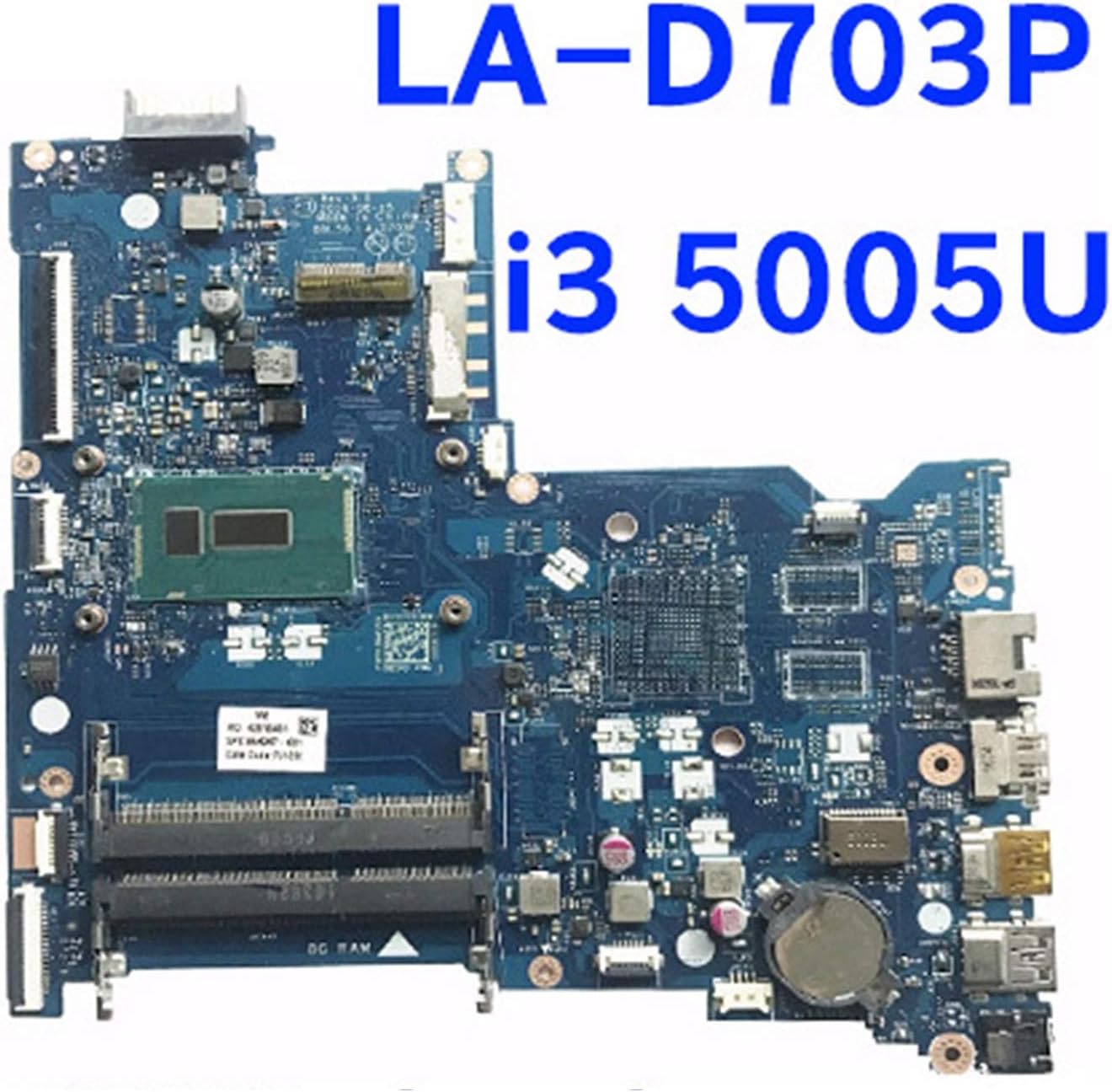 TOPOU Mainboard Laptop Motherboard Fit for HP 15-AC 15-AY Notebook Mainboard CPU I3 5005U 854941-601 Replacement Parts for Laptops