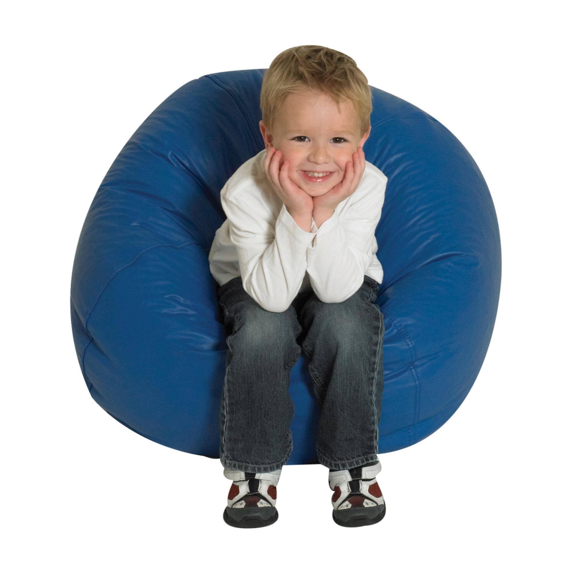 Children&s Factory 26x22 Round Bean Bag - Blue