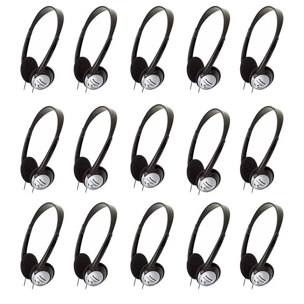 Panasonic Rp-ht21 Lightweight Headphones with XBS (15 Pack)