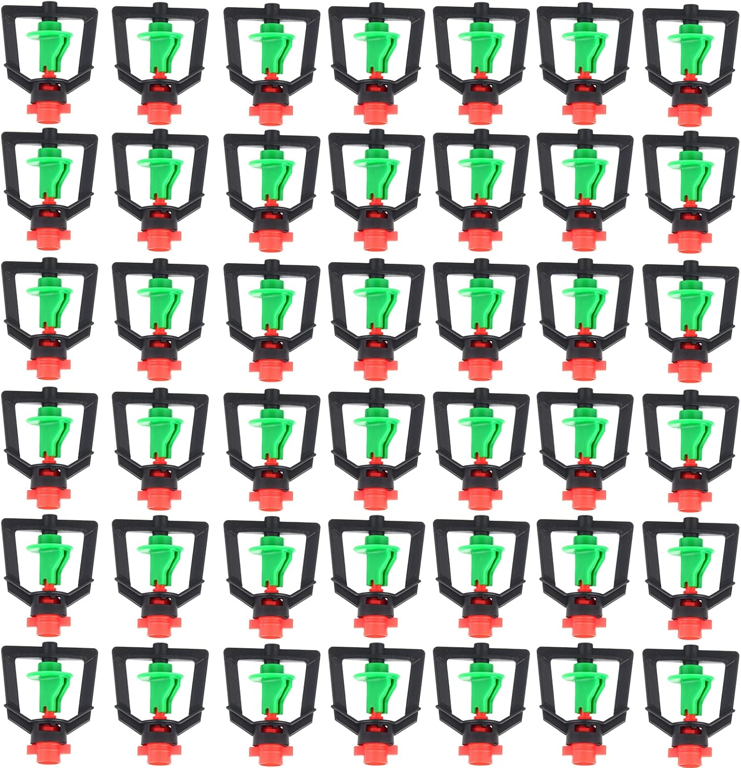 Sprinkler 360-Degree Rotating Sprinkler Irrigation Sprinkler Suspended Atomizing Nozzle Irrigation Accessories (100 Pieces) Pack of 2