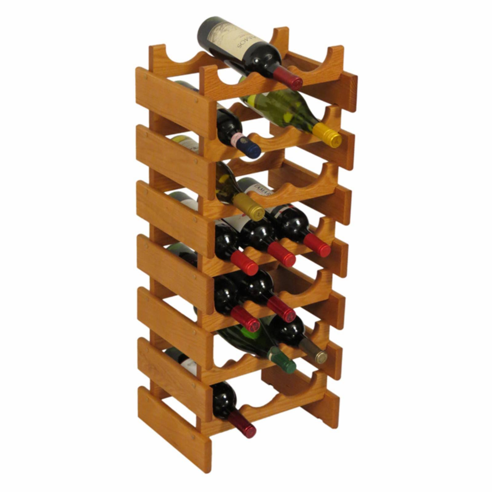Dakota 21 Bottle Wine Rack, Black
