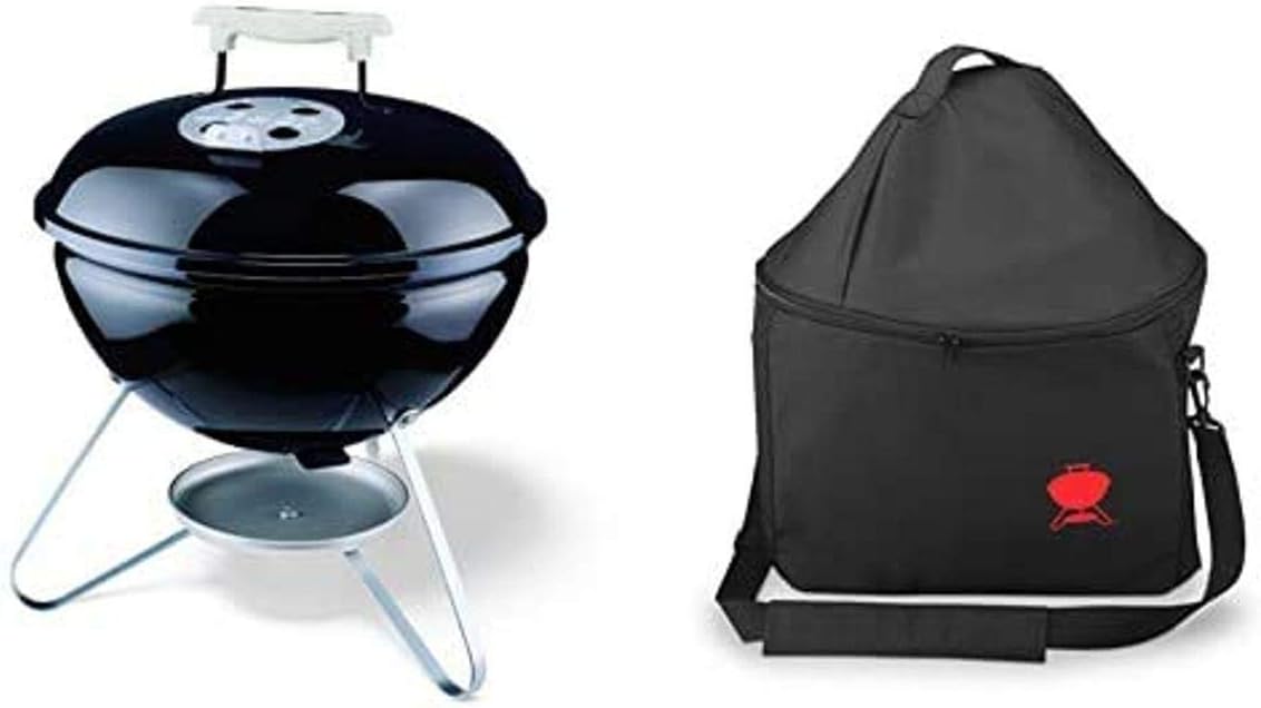 Weber 10020 Smokey Joe 14-Inch Portable Grill,Black Pack of 2