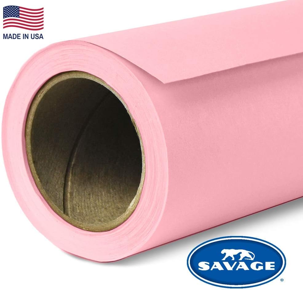 Savage Seamless Background Paper - #3 Coral (53 in x 36 ft) Pack of 2