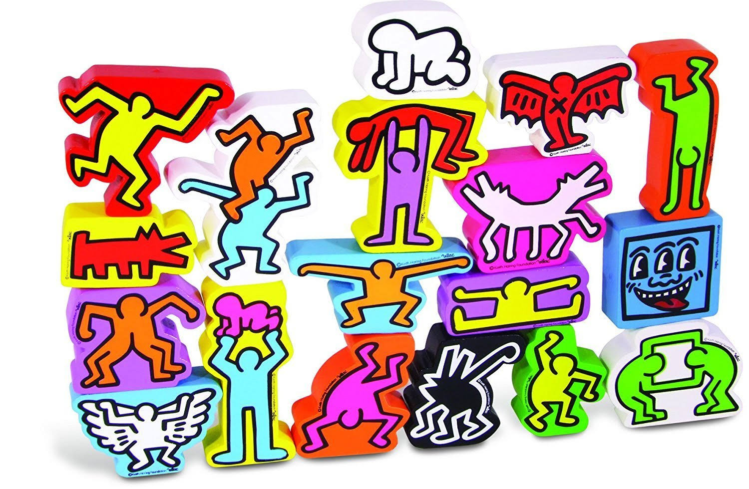 Vilac Keith Haring Stacking Figures Game