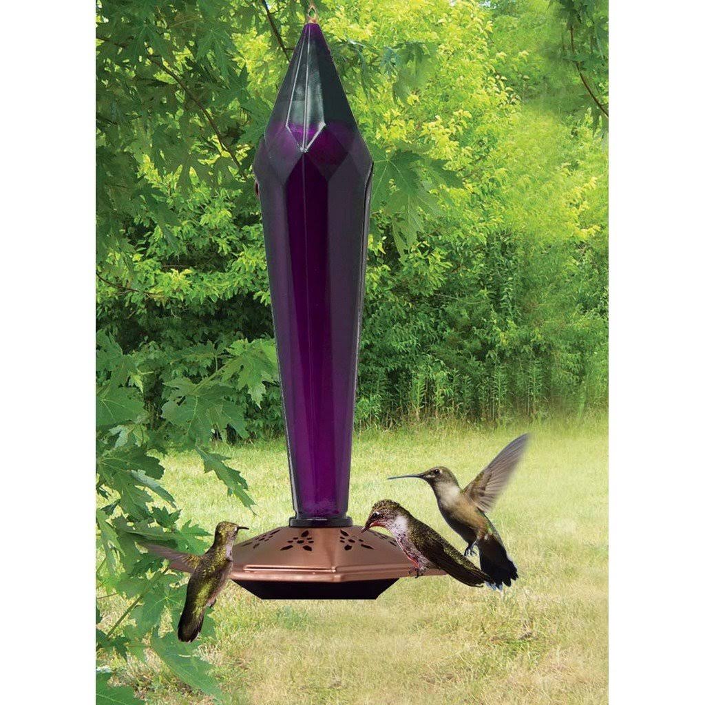 Faceted Amethyst Hummingbird Feeder