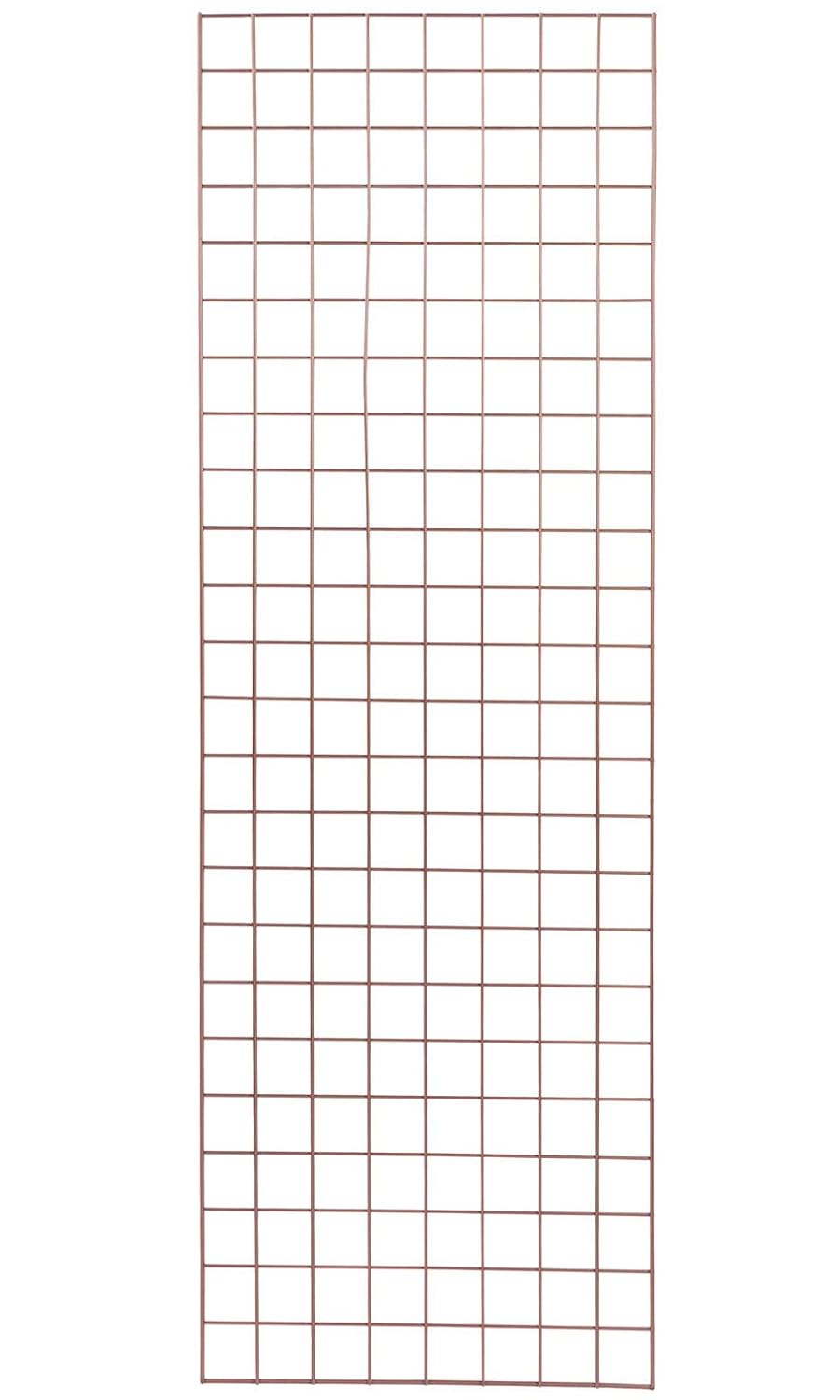 2 x 6 Foot Rose Gold Wire Grid Panel - Spaced 3