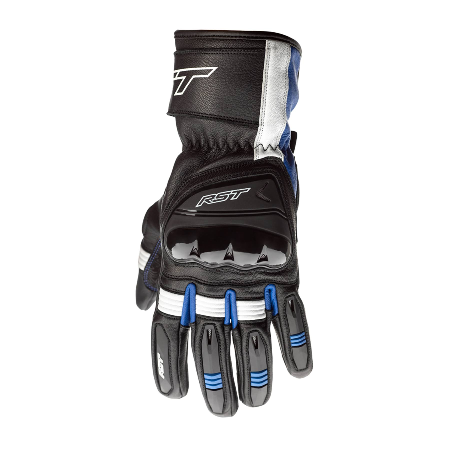 RST Pilot CE Motorcycle Gloves 2404 (Black/Blue/White)