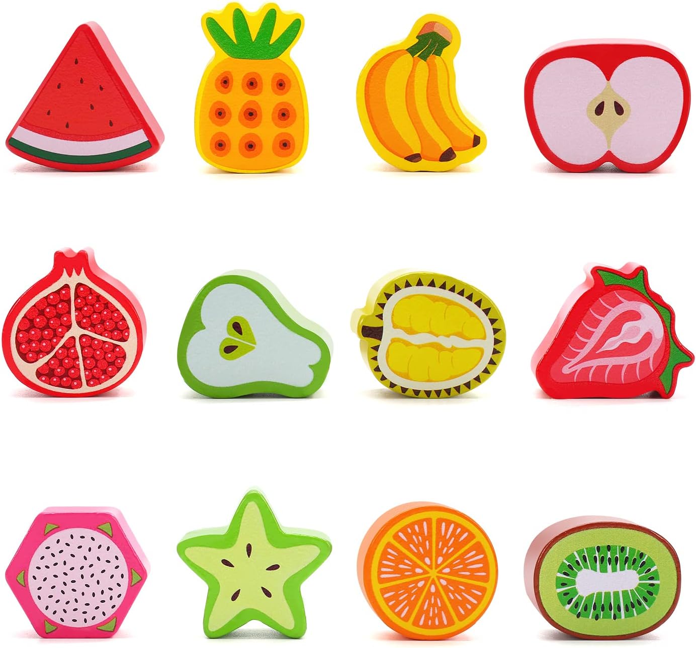 Montessori Wooden Stacking Toys, Learning Sorting Toys for Toddlers, Baby, 1 2 Year Old Boys and Girls