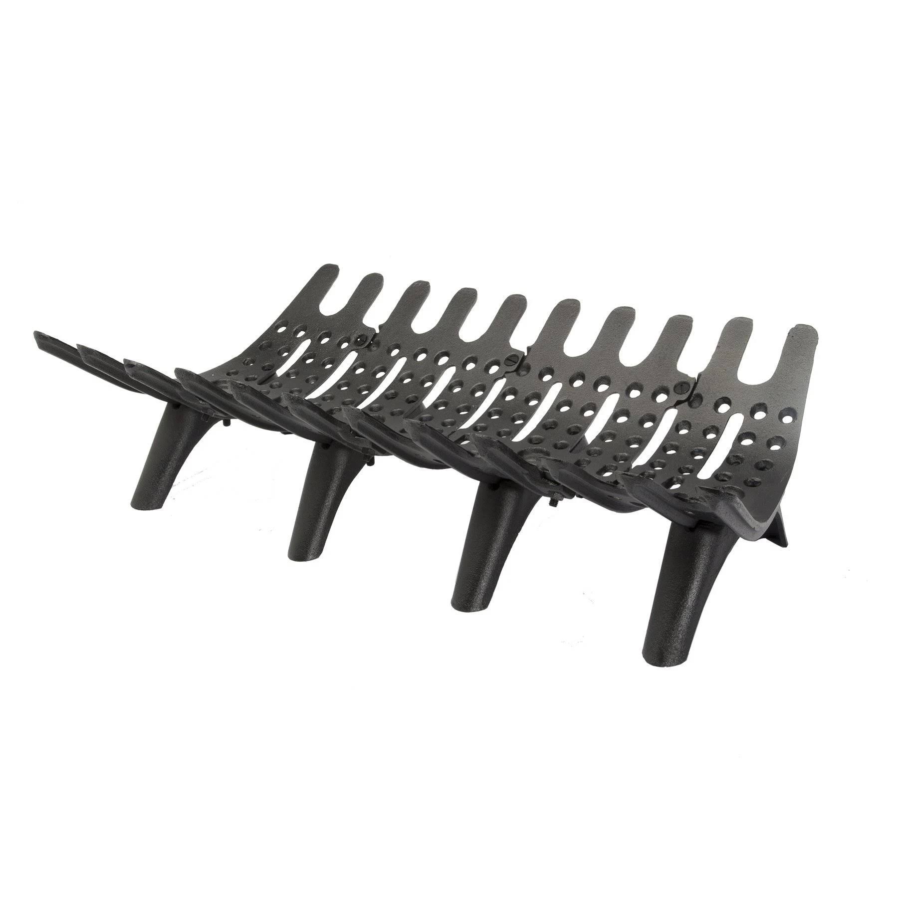 Liberty Foundry GT-30 Self-Feeding Cast-Iron Fireplace Grate with 3 inch (30 inch), Black