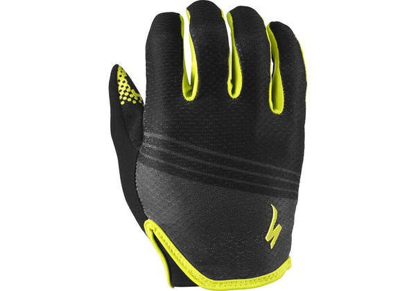 Specialized BG Grail Long Finger Gloves - Black/Hyper Green - Medium