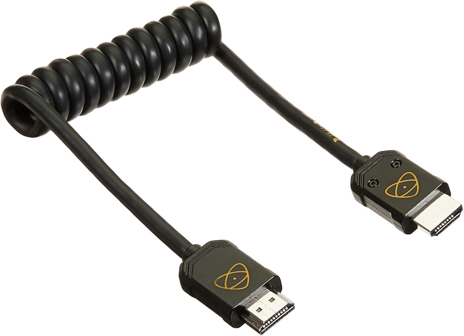Atomos HDMI Full to HDMI Full Coiled Cable, 30cm/12