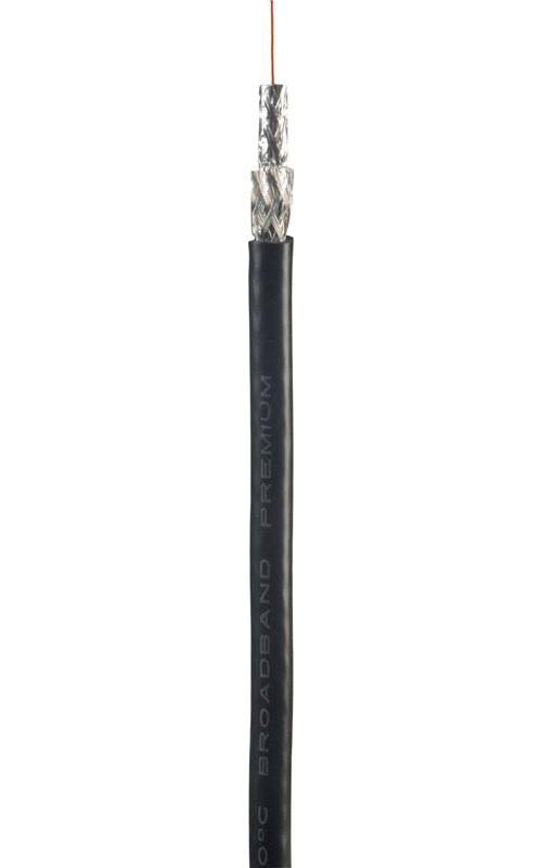 Vanco RG6UL60-500 Coaxial Cable, Black