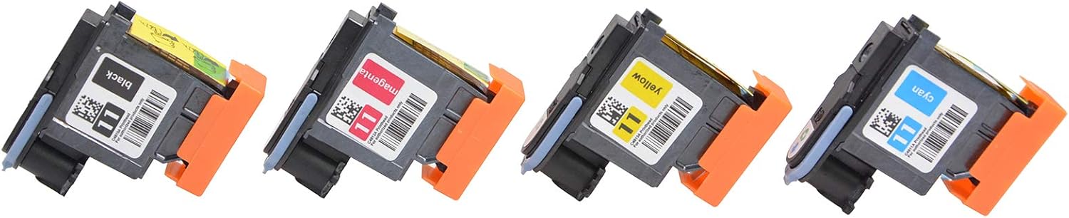 VineonTec Remanufactured HP 11 Printhead C4810A C4811A C4812A C4813A Compatible for HP Designjet 70 90 100 110 500 510 500ps 800ps 9110 K850 Printer.