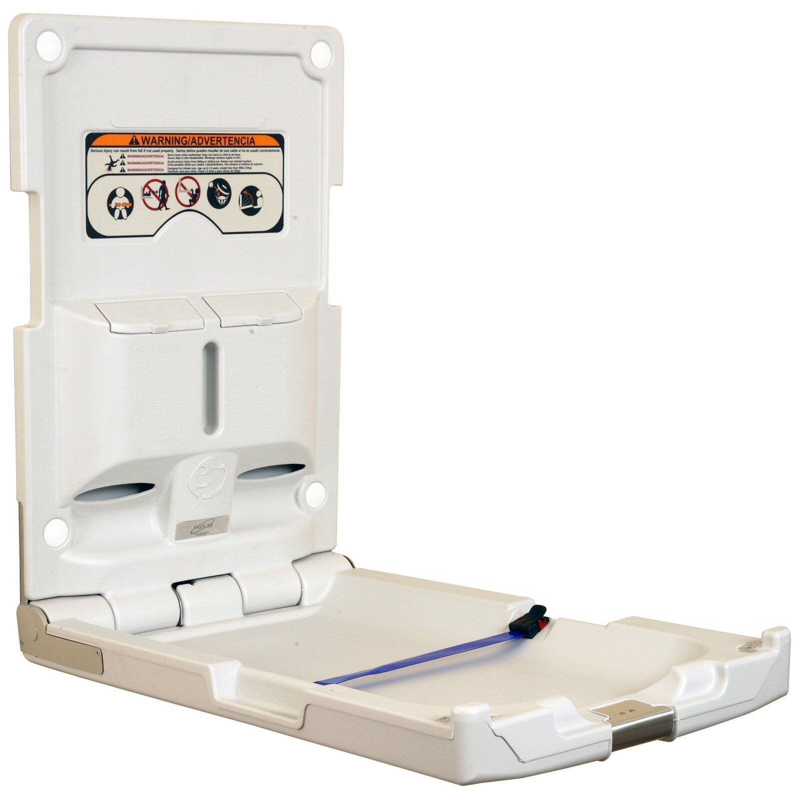 Foundations Standard Changing Station with Vertical Surface Mount (EZ Mount Backer Plate Not Included) - Light Gray