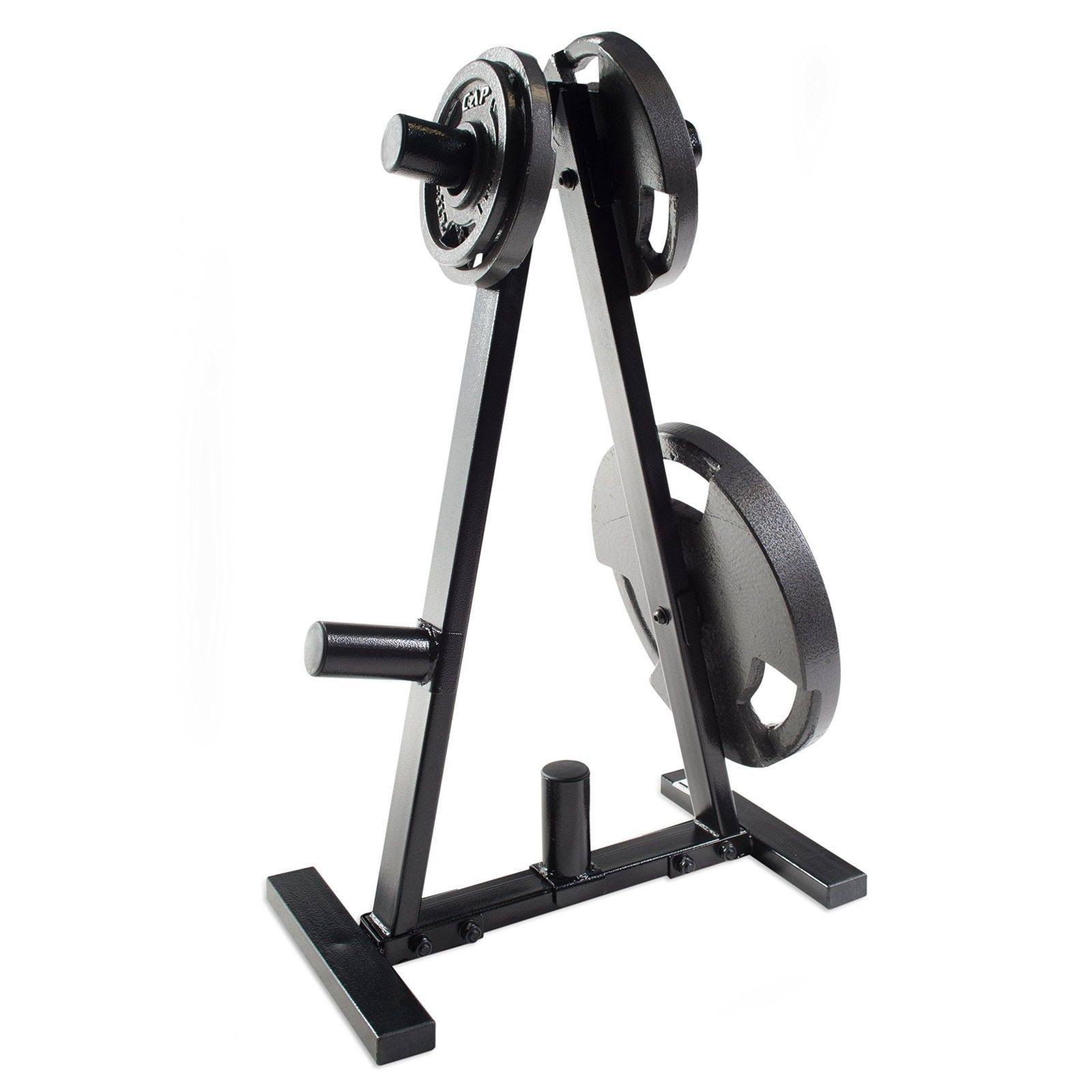 Cap Barbell RK-2BB A Frame Olympic Plate Rack, Black