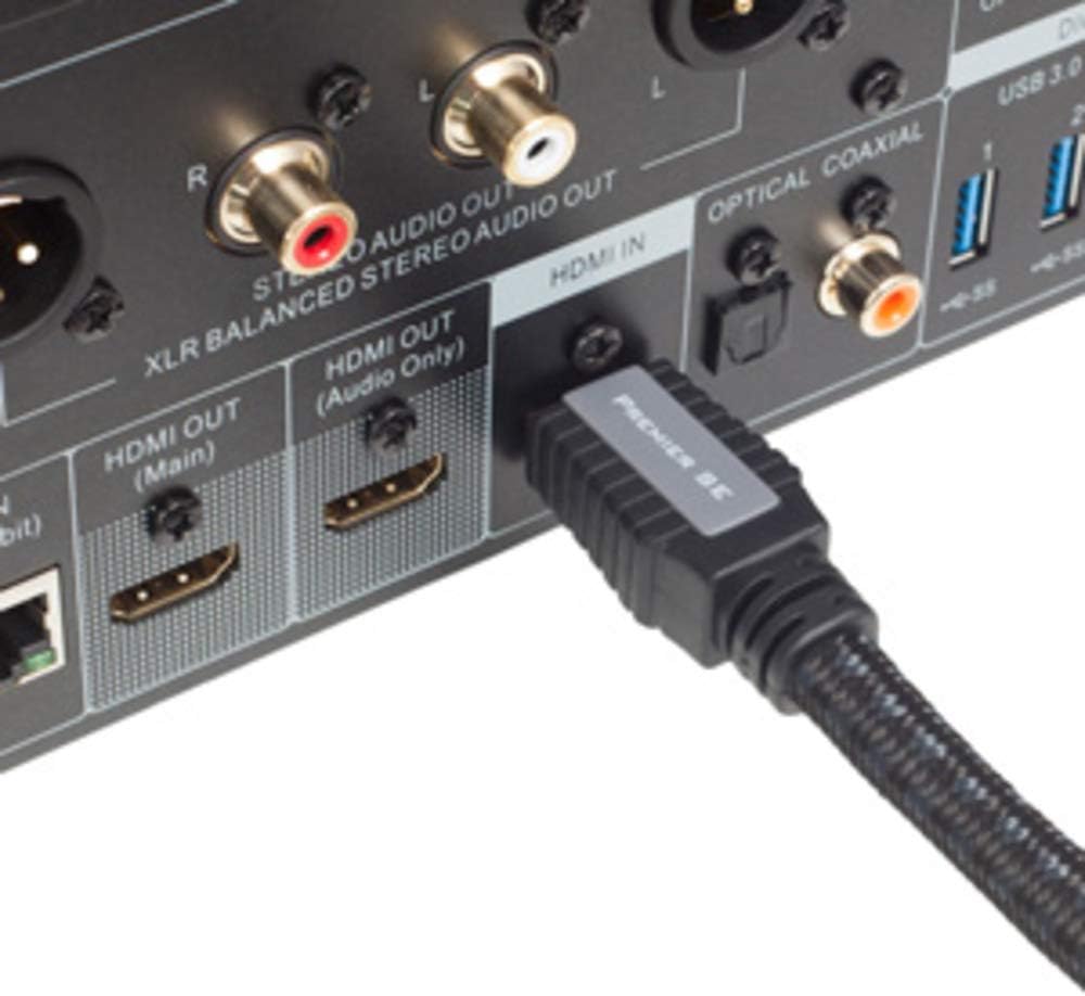 Pangea Audio HD23PC Premier SE HDMI Cable 6% Silver Plate (1.0 Meter) Pack of 2