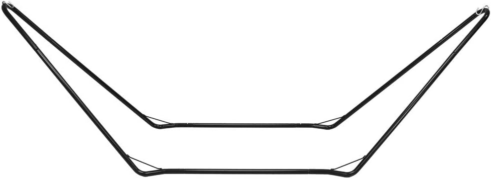 Sunnydaze 10 Foot Portable Hammock Stand Only - Heavy-Duty Steel Hammock Stand for Camping & Spreader Bar Styles - 300-Pound Capacity - Black