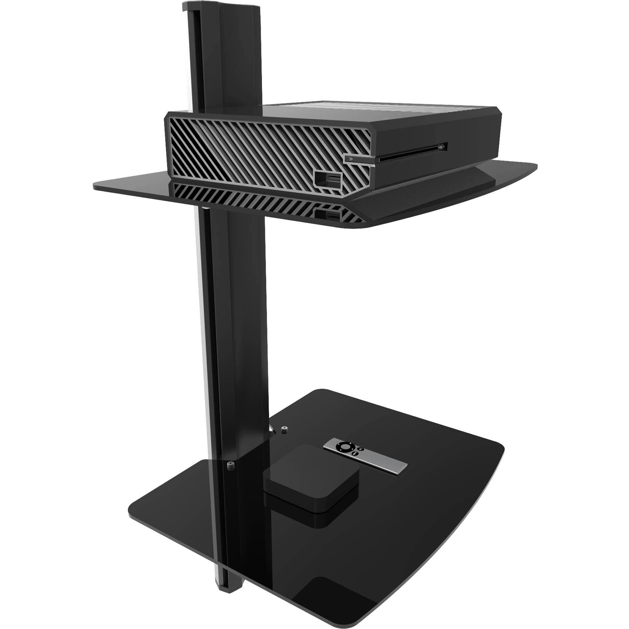 Kanto AVT2 Wall Mounted AV Shelf, Black