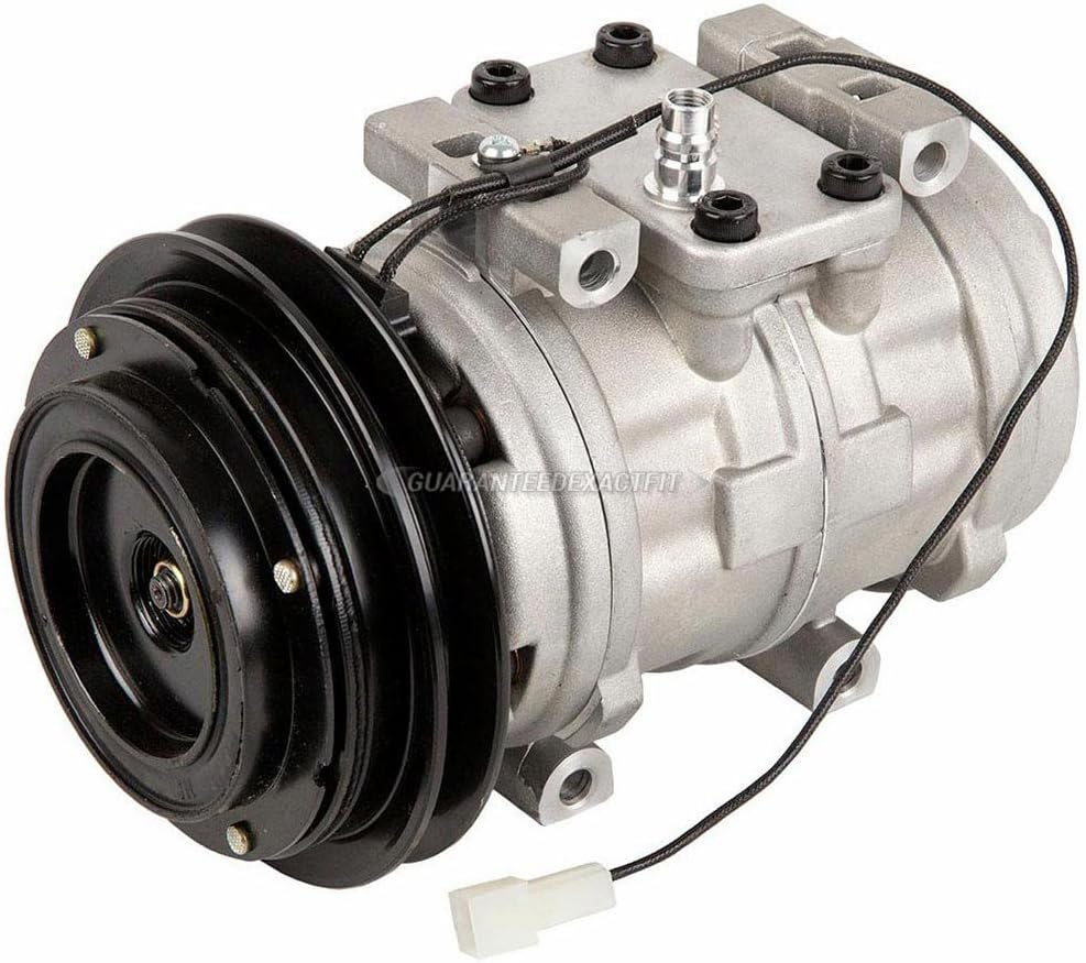 AC Compressor & A/C Kit For Toyota Hilux Pickup Truck 4Runner Cressida Van Celica Replaces Denso 10P15C w/V-Belt Clutch - BuyAutoParts 60-82172RK New