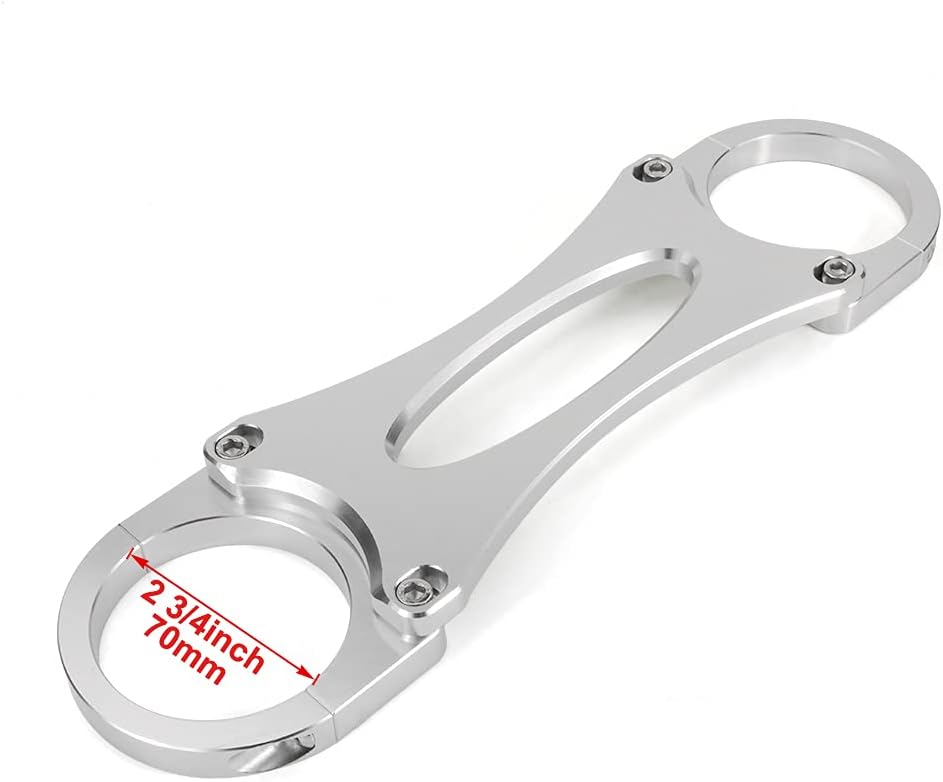 Xitomer 49mm Aftermarket Fork Brace, Fit for Dyna Wide Glide FXDWG/FXDWG ANV 105 49mm 2006-2017 / Dyna Fat Bob FXDF 49mm 2008-2017 / Dyna CVO Fat Bob FXDFSE2 09-10, Motorcycle Fork Stabilizer