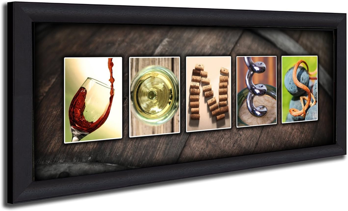 Block Mount - Personalized Wine Name Art - Perfect and unique customized gift for the wine lover or wine enthusiast Pack of 2