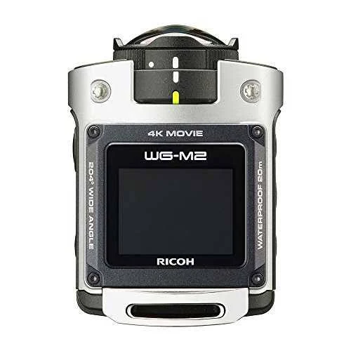 Ricoh Waterproof Action Camera Wg-m2 4K Video Super-Wide-Angle 204 Degrees Housing Unnecessary Waterproof 20m Impact 2m 03813 (S