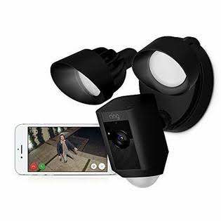 Ring Floodlight Camera Motion Sensor Activated HD Security Siren Alarm Black New