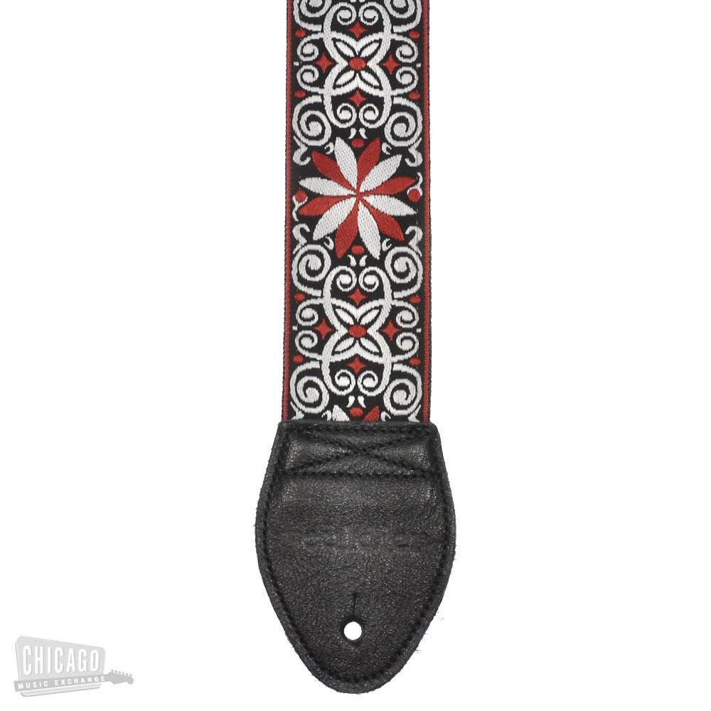 Souldier Guitar Strap - Dresden Star Red (Black Ends)