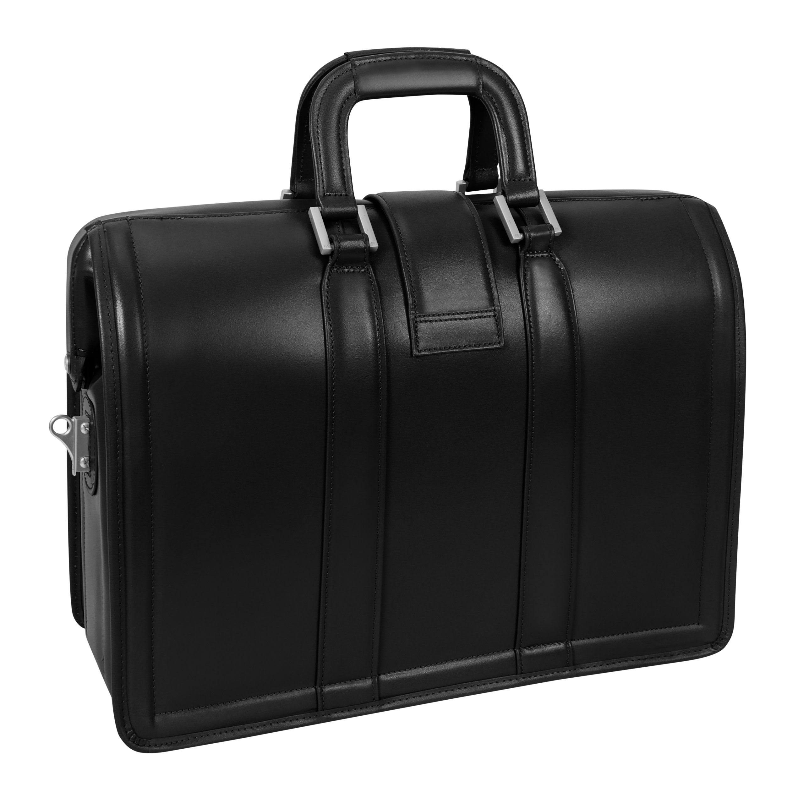McKlein Morgan 17x22 Litigator Laptop Briefcase - Black
