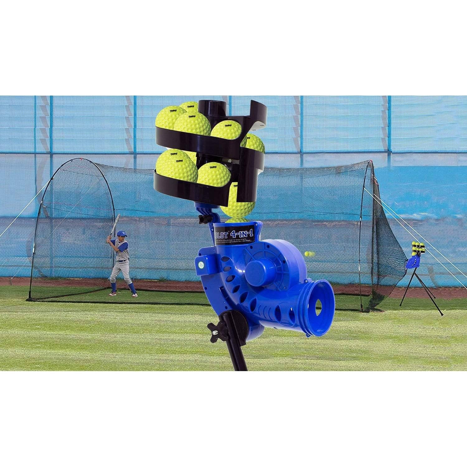 Heater Sports Sandlot 4-in-1 Home Batting Cage and Pitching Machine