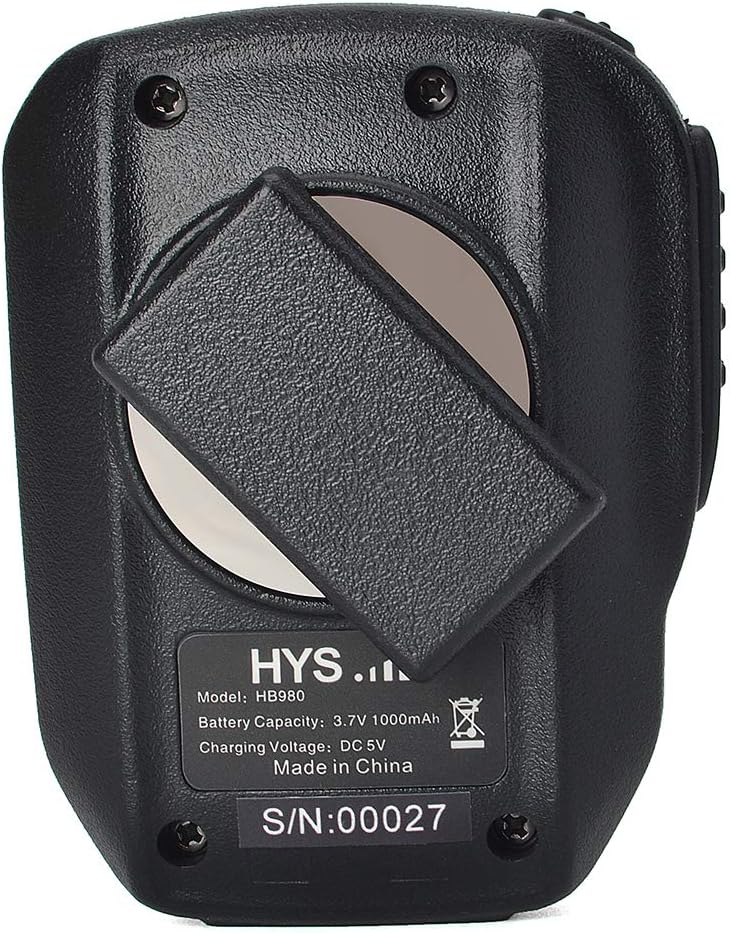 HYS Bluetooth 5.2 Wireless Remote Shoulder Speaker Microphone Waterproof IP66 Mic PTT with 3.5MM Listen Only Earpiece for Cellphone Mobile Phone Zello ZelloWork Kodiak AZETTI APP (Android ONLY) Pack of 2