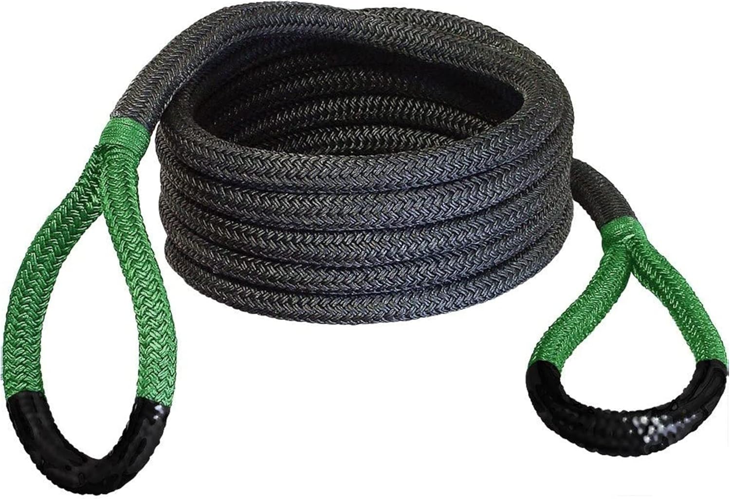 Bubba Rope 176653OR Power Stretch Kit 5/8 x 20 ft. Recovery Rope Breaking Strength of 14,000 lb. - Accessory Ideal for Recovery and Towing Stuck Vehicles - Blue/Black