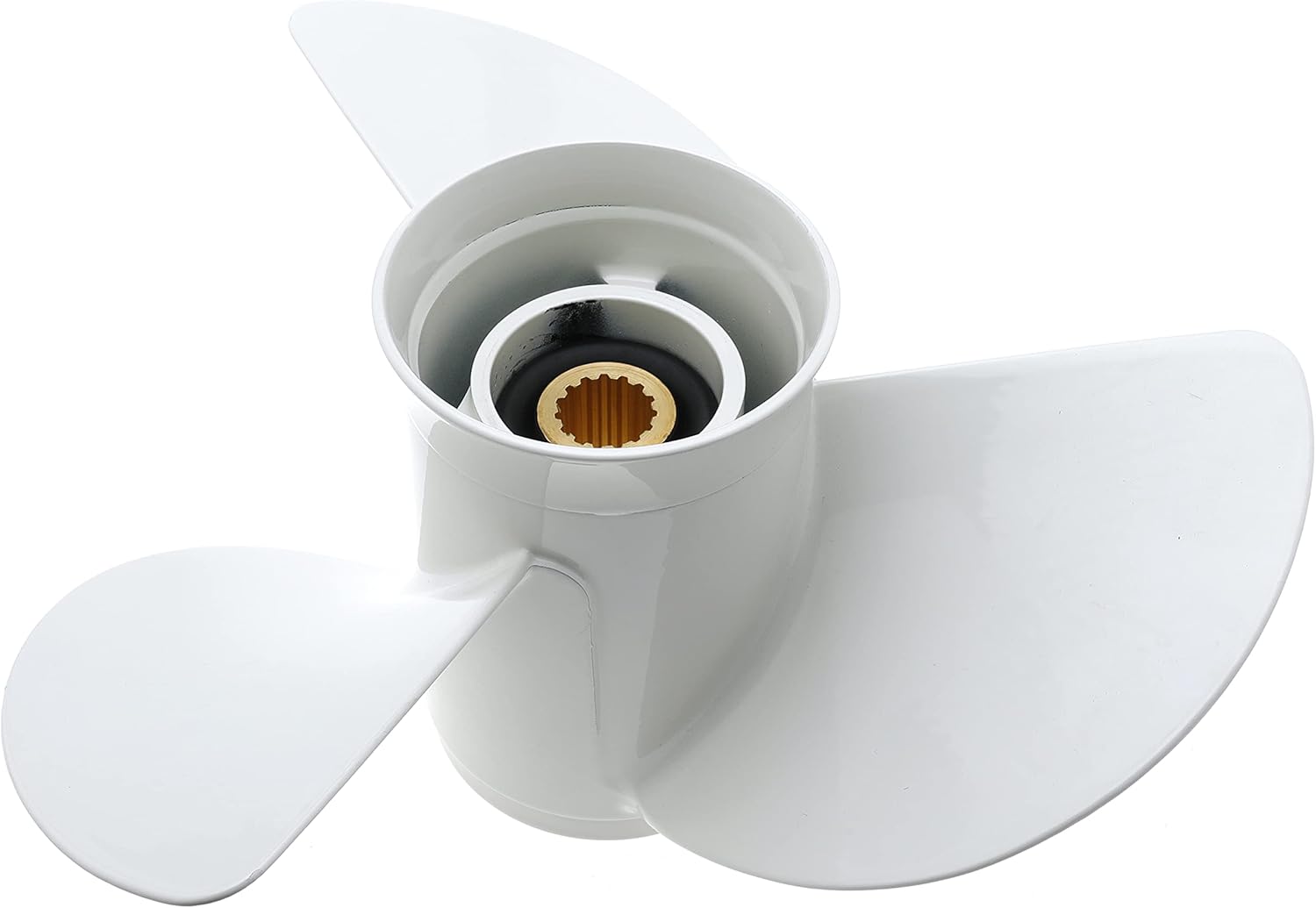 WLFINKMO Outboard Boat Propeller 13 1/4 x 17-K for Yamaha Engine 60HP 70HP 75HP 80HP 85HP 90HP 100HP 115HP Replace 6E5-45945-01-EL, 15 Tooth, RH