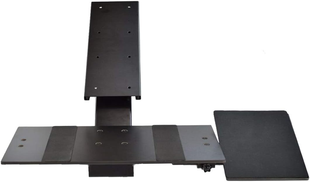 KT2 Ergonomic Under Desk Keyboard Tray sit stand up computer keyboard holder standing desk accessary drawer holder large adjustable height angle negative tilt office pull out sliding swivels