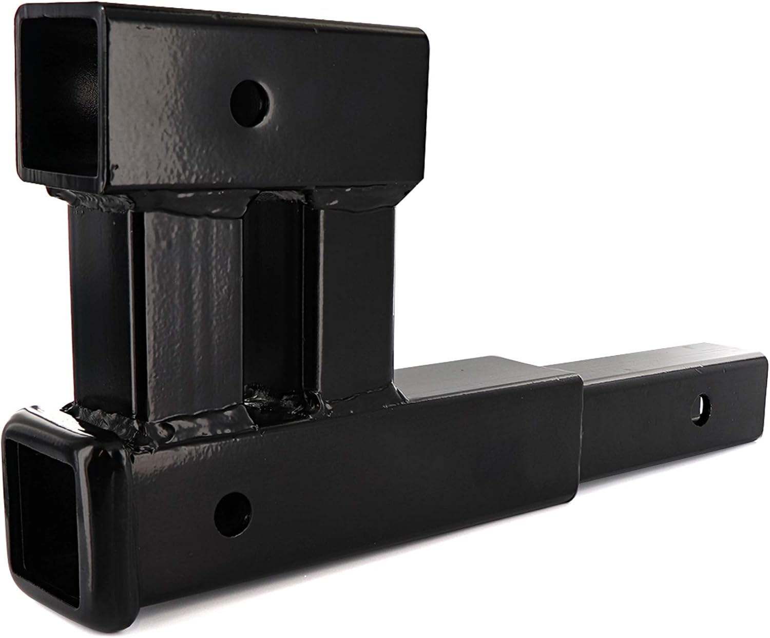 Ram-Pro Hitch Extender Bicycle Extension Receiver Adapter Trailer Dual Hitch Receiver Rise Drop Bike Racks High Weight Pin Holes Rage Power Sports Towing Double Extender