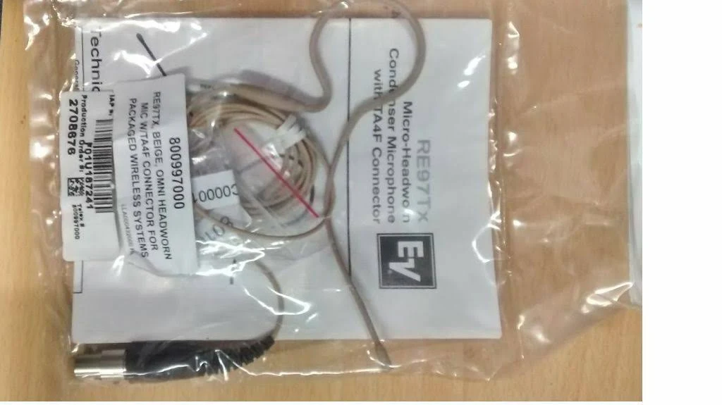 RE97TX Black Earset Ear Head Mic EV Wireless RE-2,bpu-2,R200,ms3000,TELEX FMR500