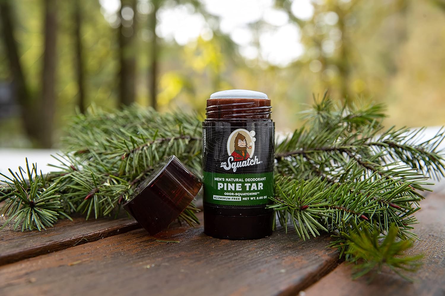 Dr. Squatch Natural Men's Deodorant 6-Pack Variety Bundle - Fresh Falls, Pine Tar, and Wood Barrel Bourbon - Odor-Squatching and Aluminum-Free, 2.65 oz., 6-Pack Pack of 2