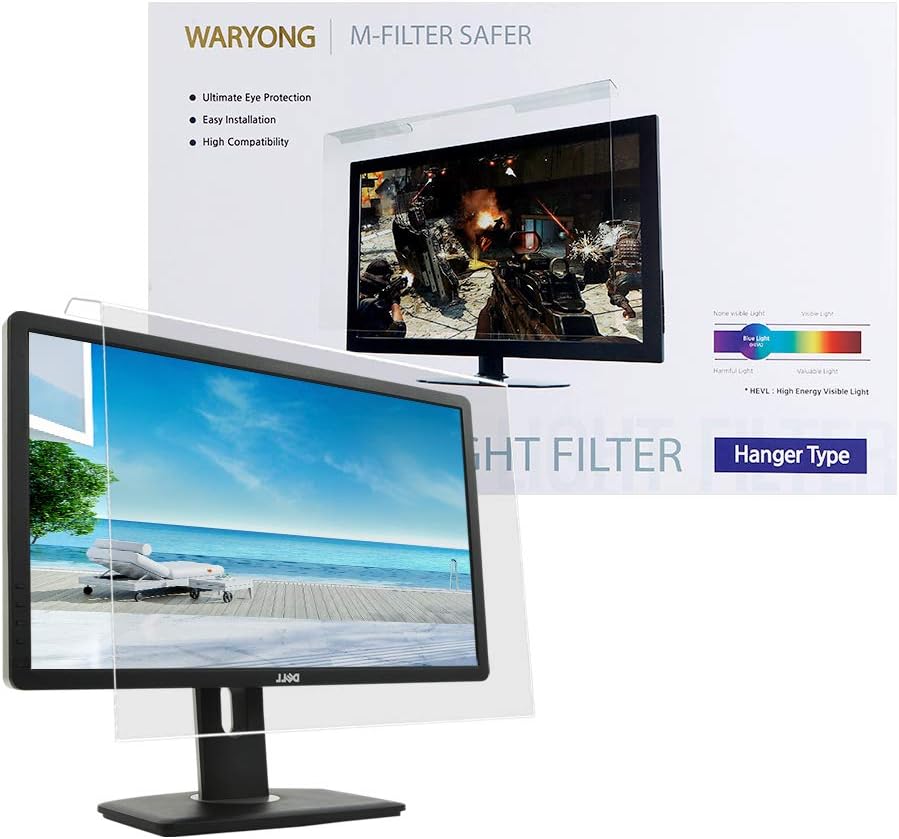 14 Inch Anti Blue Light Screen Filter for Laptop Screen Filter Hanger Type Easy Installation Eye Protection Anti Scratch Pack of 2