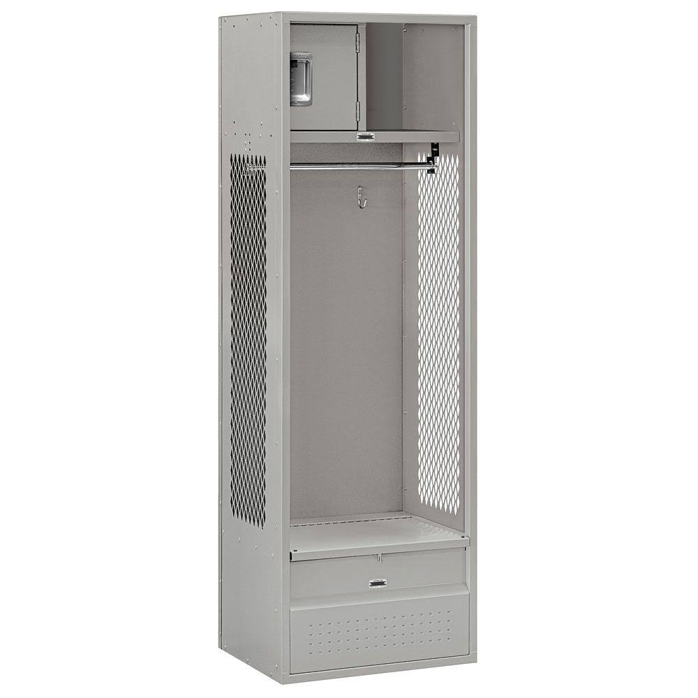 Salsbury Industries 70018GY-U Open Access Locker,24Wx72Hx18x22D,Gray