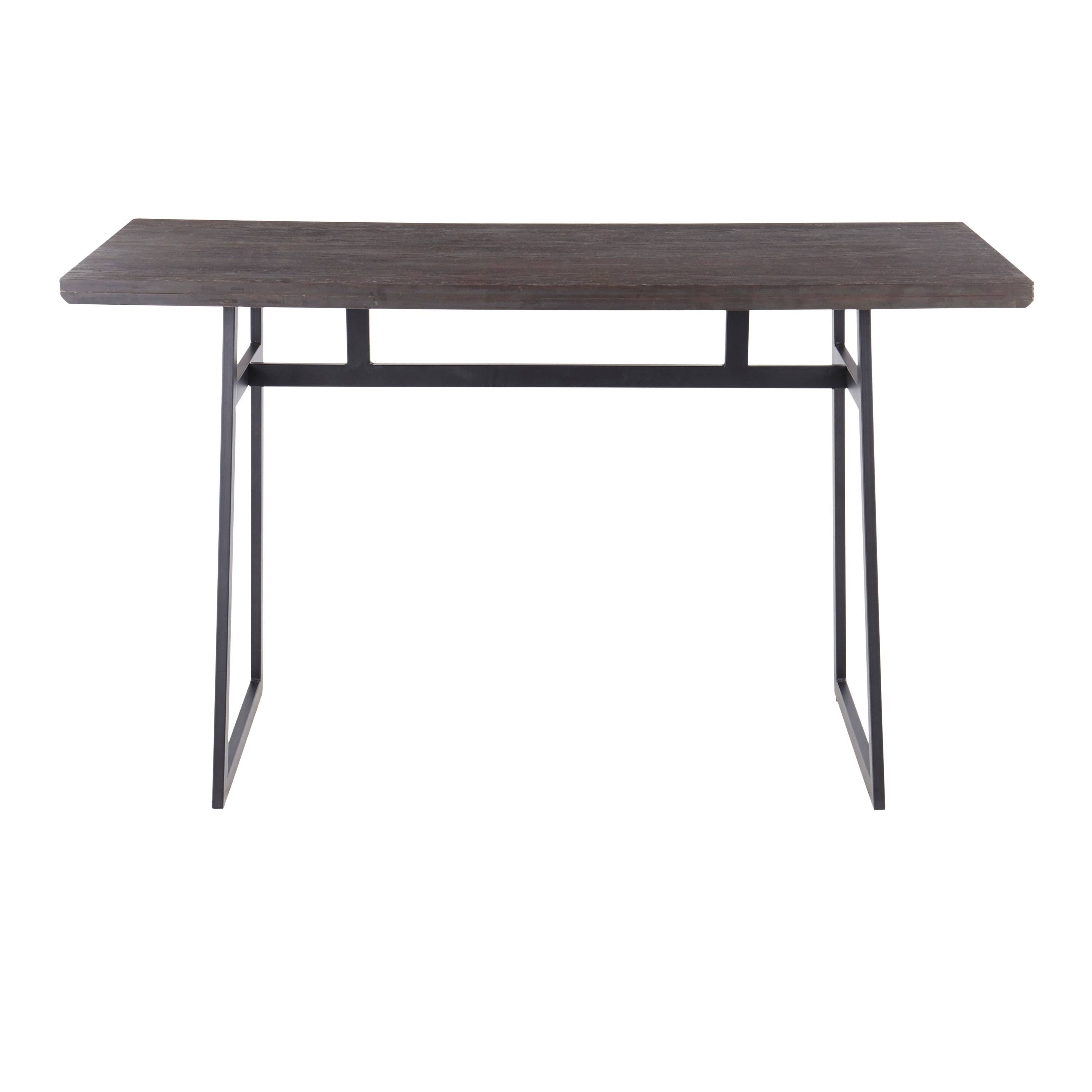 Geo Black and Brown Counter Height Dining Table