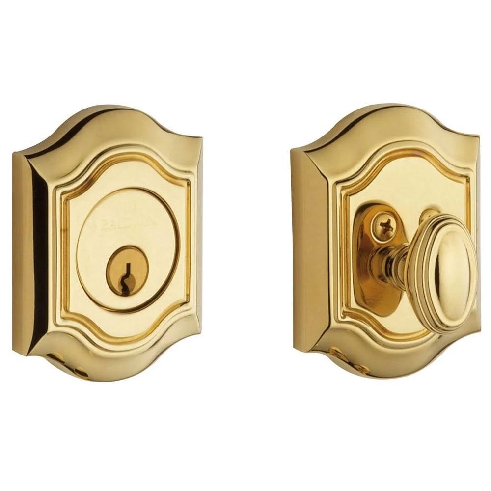 Baldwin Bethpage Deadbolt Single Cylinder Non-Lacquered Brass