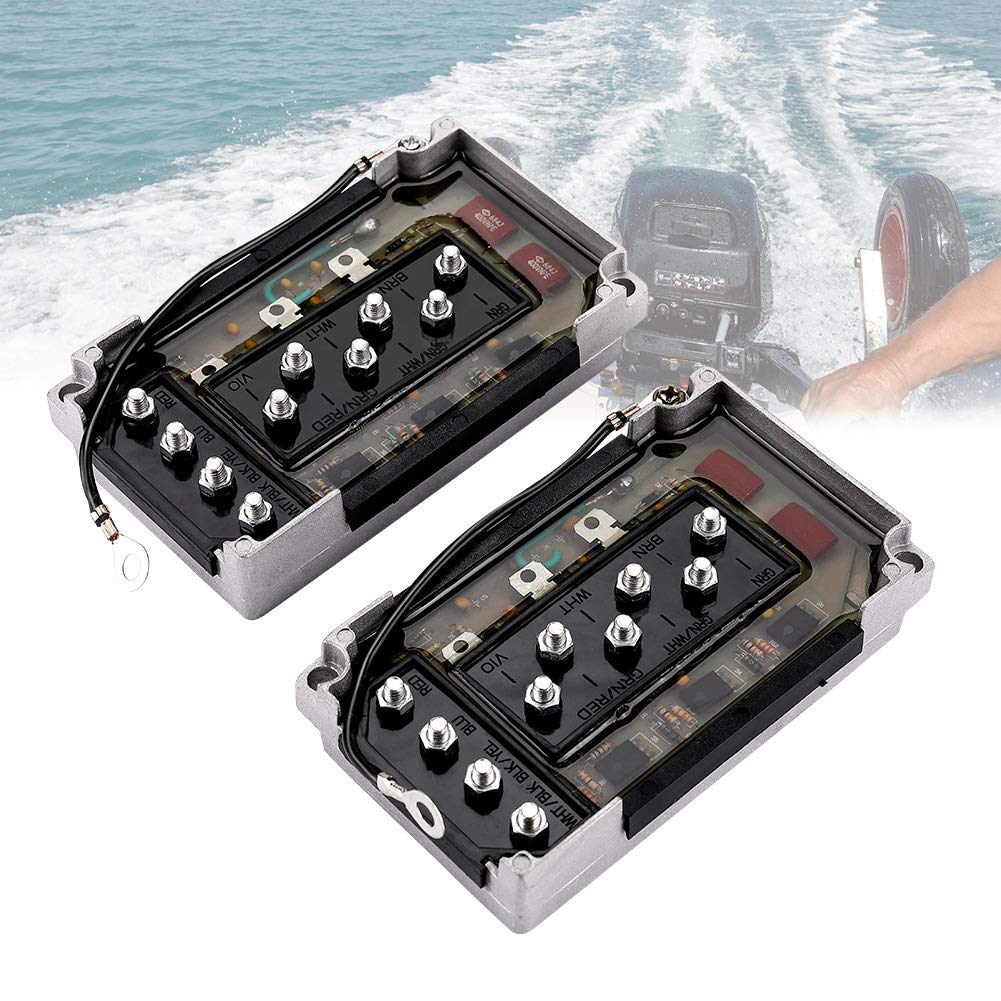 kemimoto CDI Switch Box 2pcs Compatible with 50-275 HP Compatible with Mercury Outboard Motor Power Pack 332-7778 18-5775
