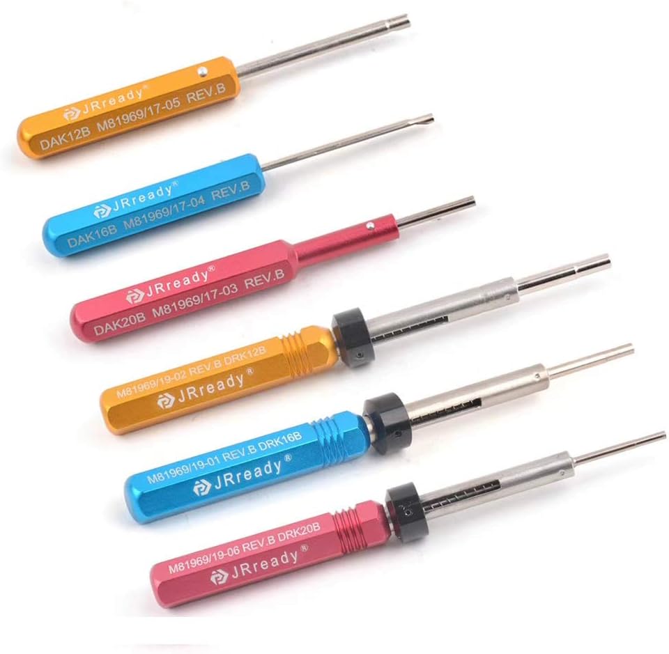 JRready DRK20B Removal Tool Applied to remove MIL series round contacts without any damages to the electric connectors