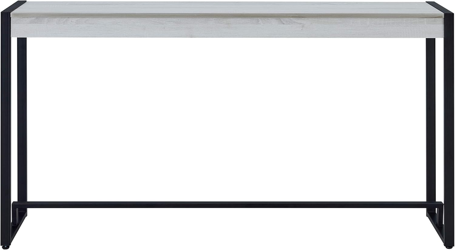 Holly & Martin Macen Narrow Console Table, Distressed White/Black