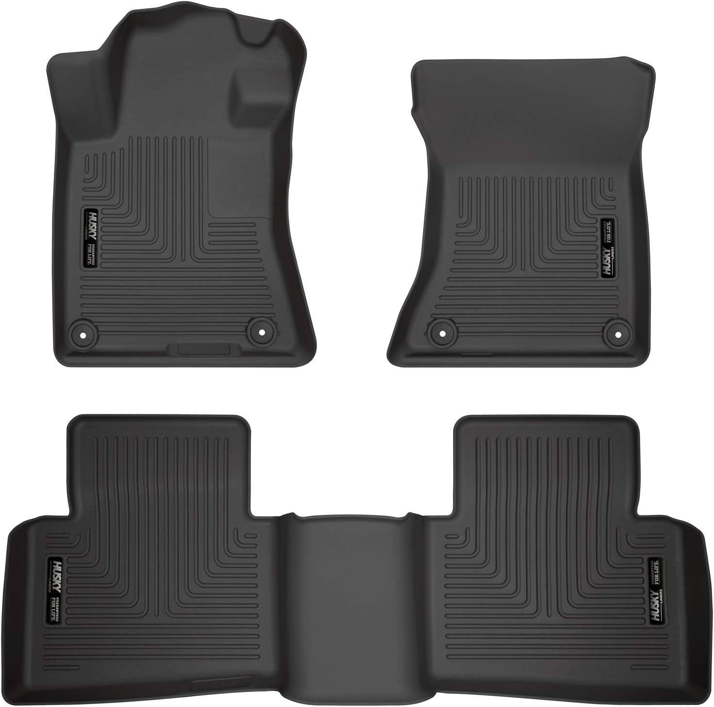 Husky Liners Weatherbeater Series | Front & 2nd Seat Floor Liners - Black | 99381 | Fits 2019-2021 Nissan Altima 3 Pcs
