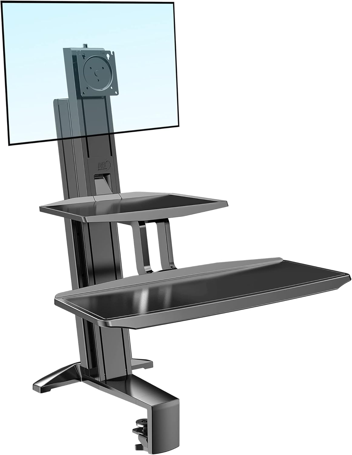 NB North Bayou Sit-Stand Workstation Height Adjustable Sit Standing Desk Converter, Fits 17